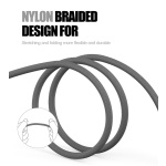 LDNIO καλώδιο USB σε USB-C/Lightning/Micro USB LC93, 3.4A, 1.2m, γκρι - Image 3