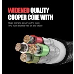 LDNIO καλώδιο USB σε USB-C/Lightning/Micro USB LC93, 3.4A, 1.2m, γκρι - Image 4