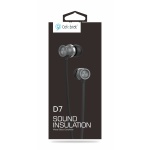 CELEBRAT earphones με μικρόφωνο D7, 3.5mm σύνδεση, Φ10mm, 1.2m, μαύρα - Image 2