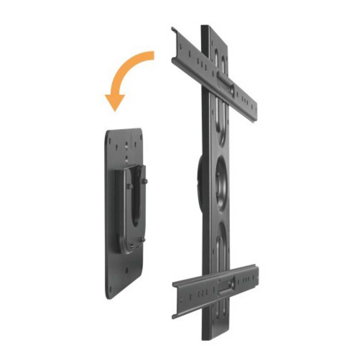 BRATECK επιτοίχια βάση τηλεόρασης LP69-46F , 37-80", έως 50kg - Image 4
