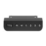 BRATECK ηλεκτρικό γραφείο S12-22RE-B με ρυθμιζόμενο ύψος, 120x60x72~114cm, μαύρο - Image 2