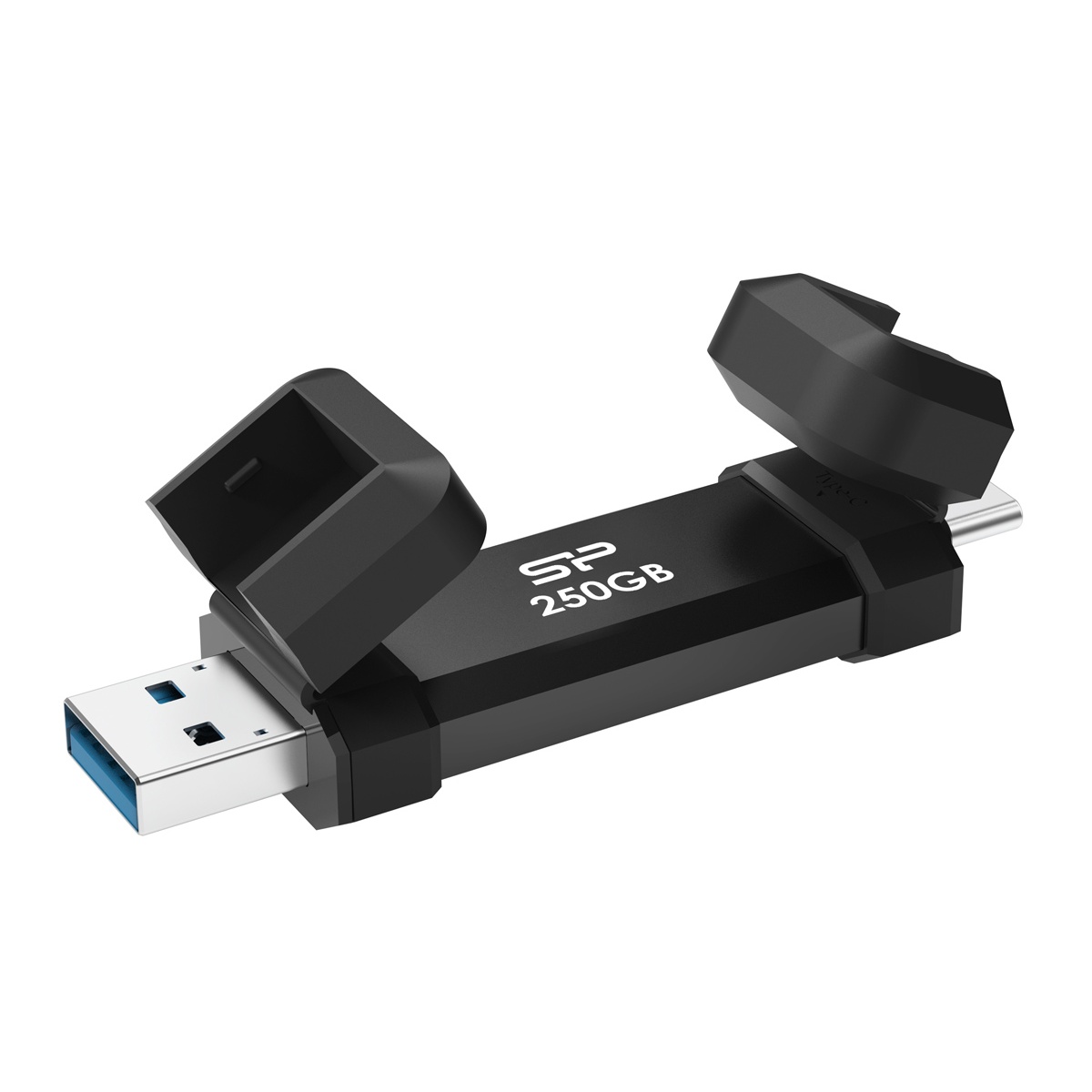 SP250GBUC3S72VPK SILICON POWER εξωτερικός SSD Marvel Xtreme DS72, USB-C/USB 3.2, 250GB, μαύρο - Image 1