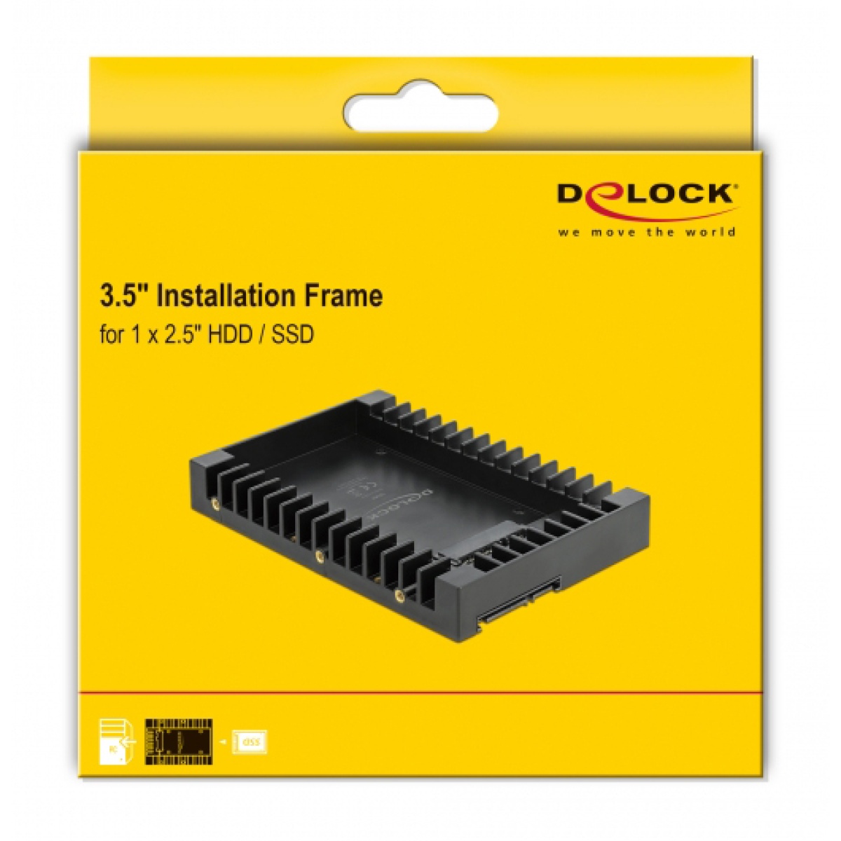DELOCK tray 3.5" για 2.5" HDD/SSD 18364, 6Gbps, μαύρο - Image 5
