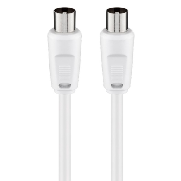 GOOBAY καλώδιο κεραίας αρσενικό 68145, <70dB, CCS, 1.5m, λευκό