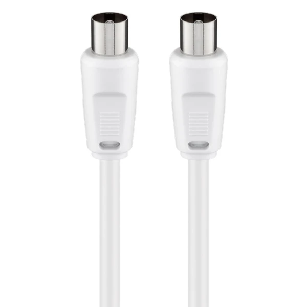 GOOBAY καλώδιο κεραίας αρσενικό 68145, <70dB, CCS, 1.5m, λευκό