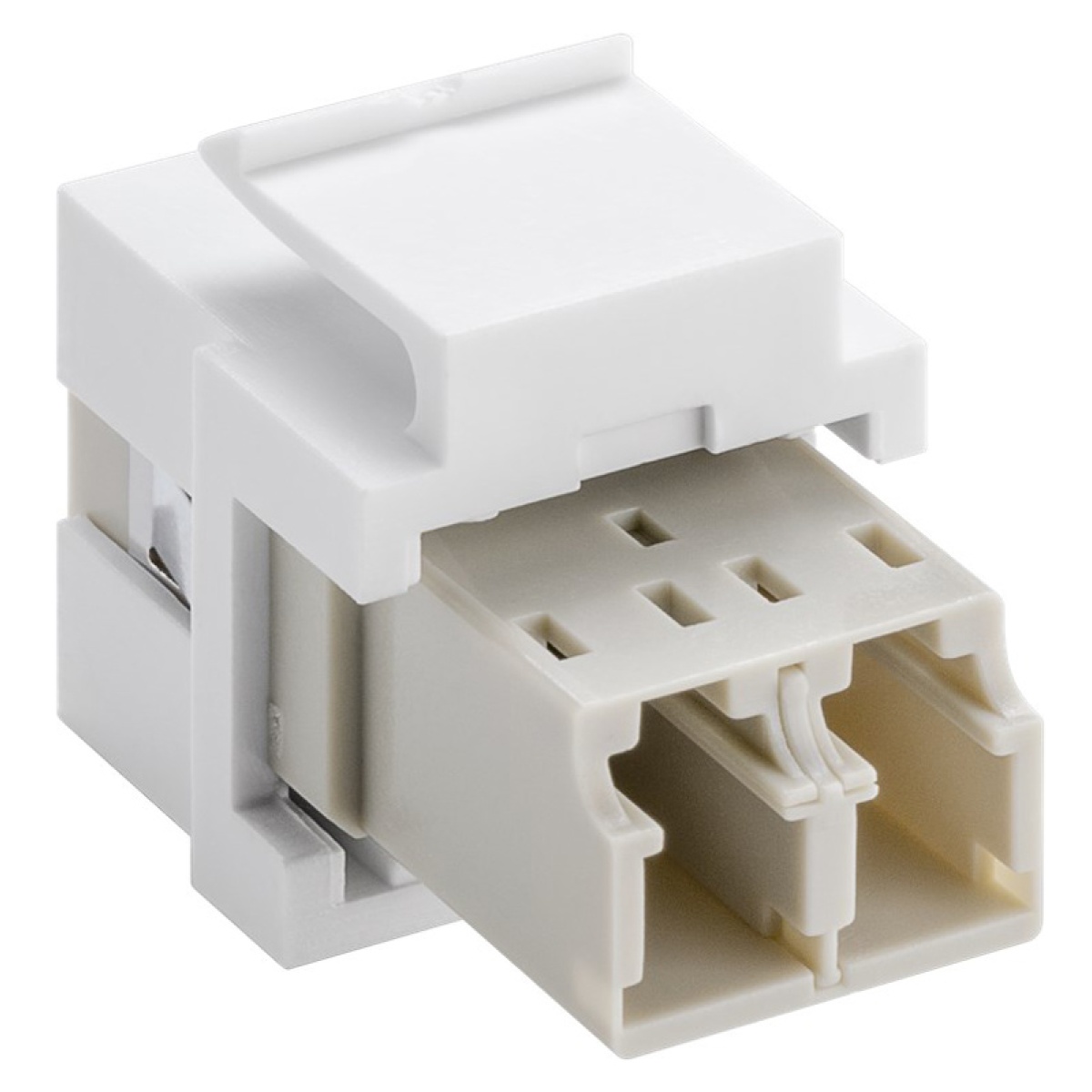 GOOBAY Keystone module οπτικής ίνας 80000, 2x LC-Duplex, λευκό - Image 2