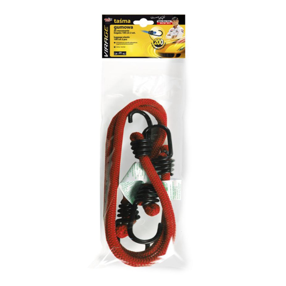 MOJE AUTO ελαστικός ιμάντας πρόσδεσης φορτίου 93-005, 100cm, 2τμχ - Image 2