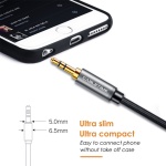 CABLETIME καλώδιο ήχου 3.5mm CT-P11GN, AUX, 1.8m, μαύρο - Image 4