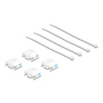 DELOCK Keystone module 86051, RJ45 σε LSA, Cat.6A UTP, λευκό, 4τμχ - Image 4