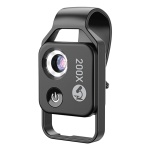 APEXEL φακός μικροσκόπιο APL-MS002 για smartphone κάμερα, 200x zoom, LED