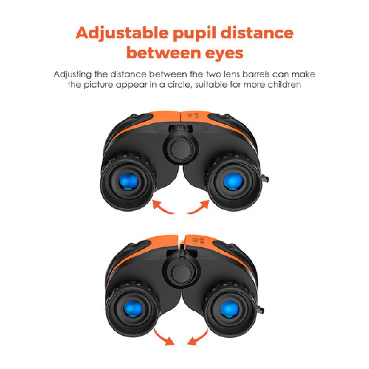 APEXEL κιάλια APS-PB8X21 για παιδιά, 8x zoom, Φ 21mm, μπλε - Image 5