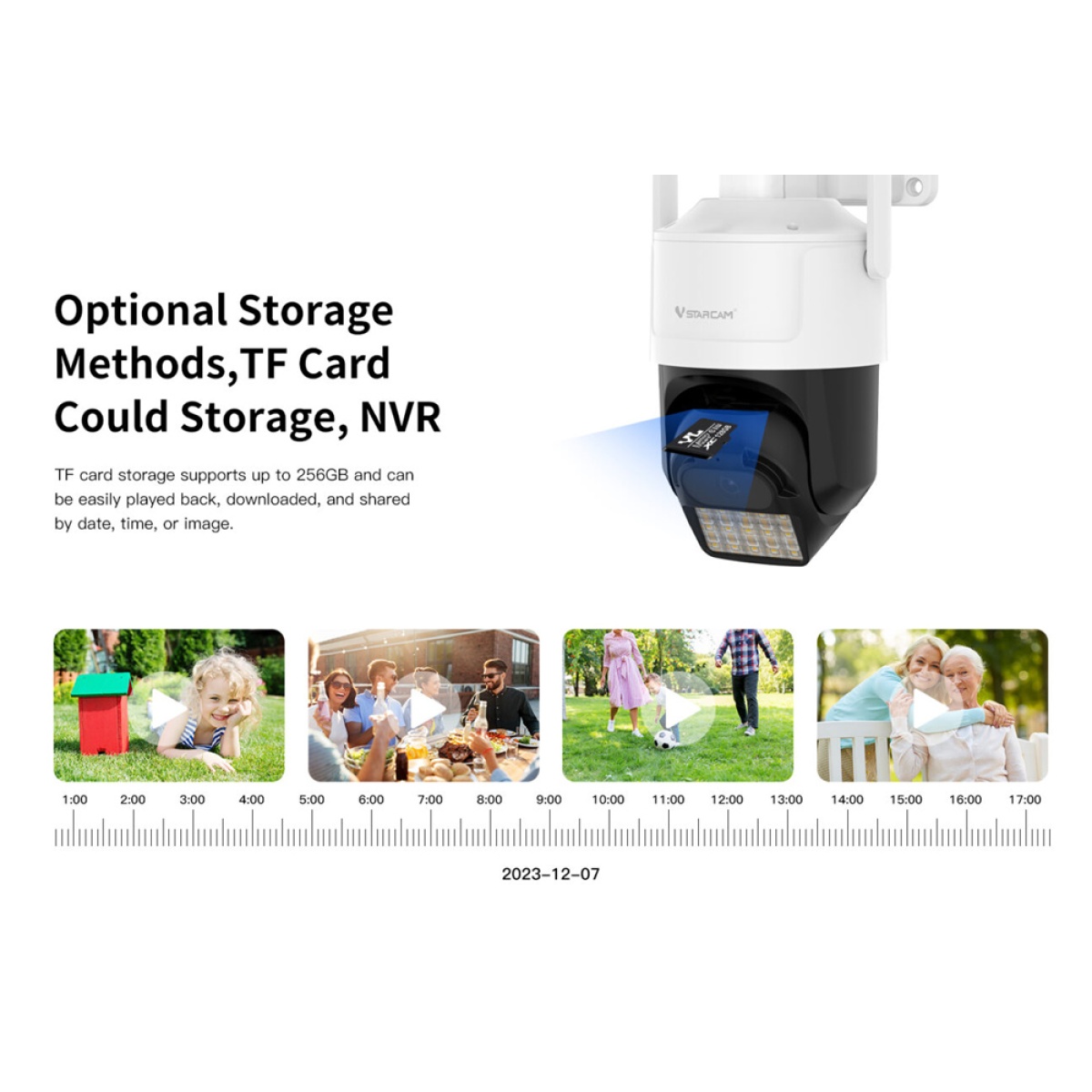 VSTARCAM smart κάμερα CS610Q, 4K/8MP, WiFi, PTZ, SD, IP66 - Image 4