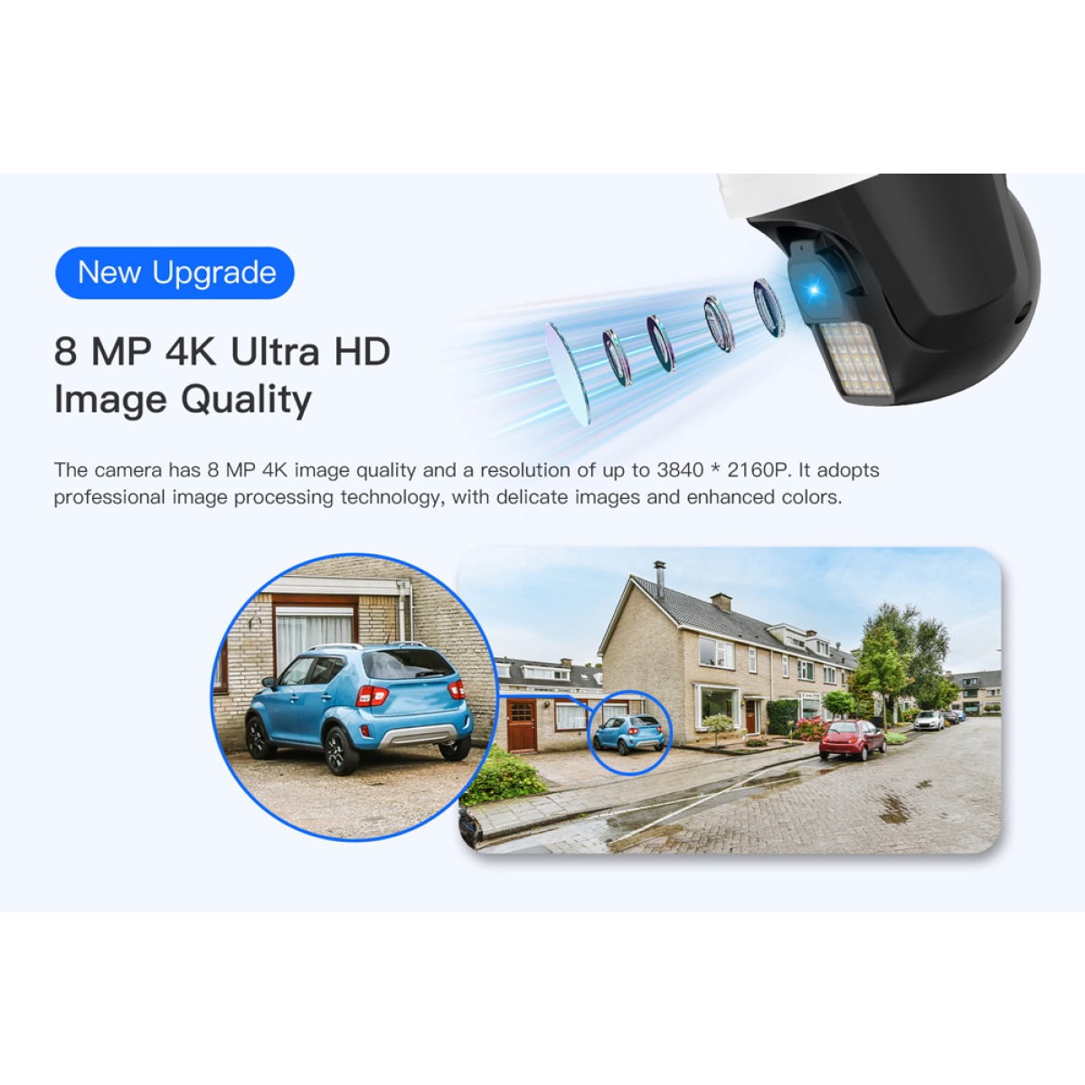 VSTARCAM smart κάμερα CS610Q, 4K/8MP, WiFi, PTZ, SD, IP66 - Image 8