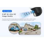 VSTARCAM smart κάμερα CS610Q, 4K/8MP, WiFi, PTZ, SD, IP66 - Image 8