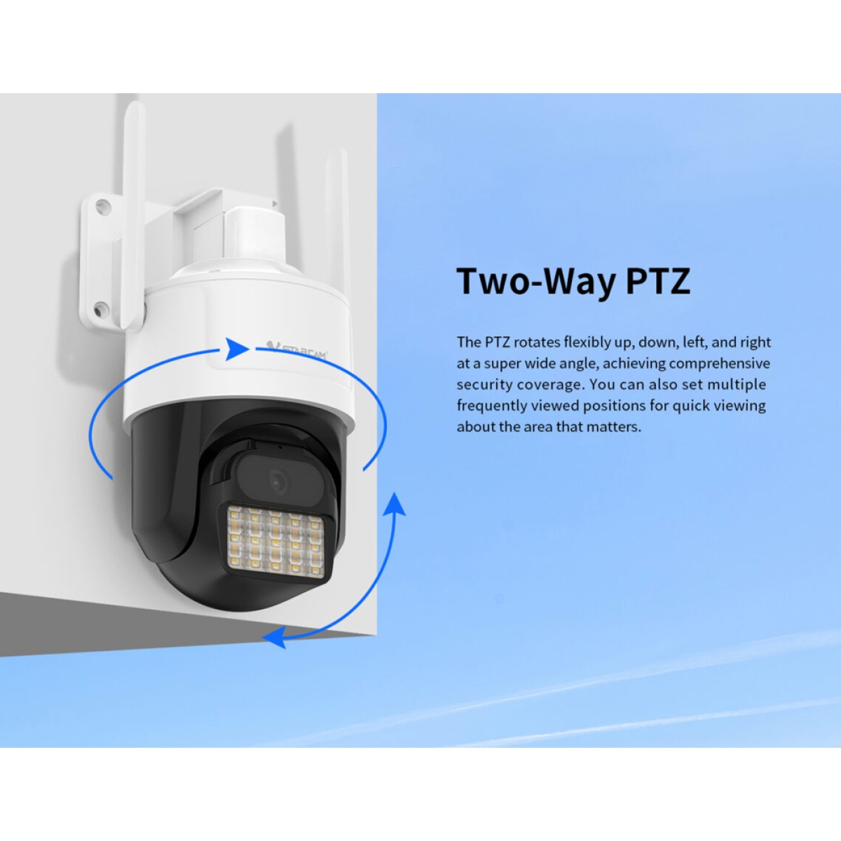 VSTARCAM smart κάμερα CS610Q, 4K/8MP, WiFi, PTZ, SD, IP66 - Image 9