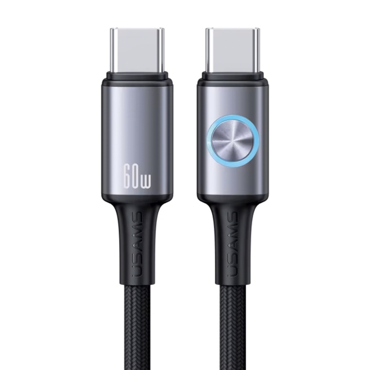 SJ752USB01 USAMS καλώδιο USB-C SJ752, 60W, 480Mbps, 1.2m, μαύρο - Image 1