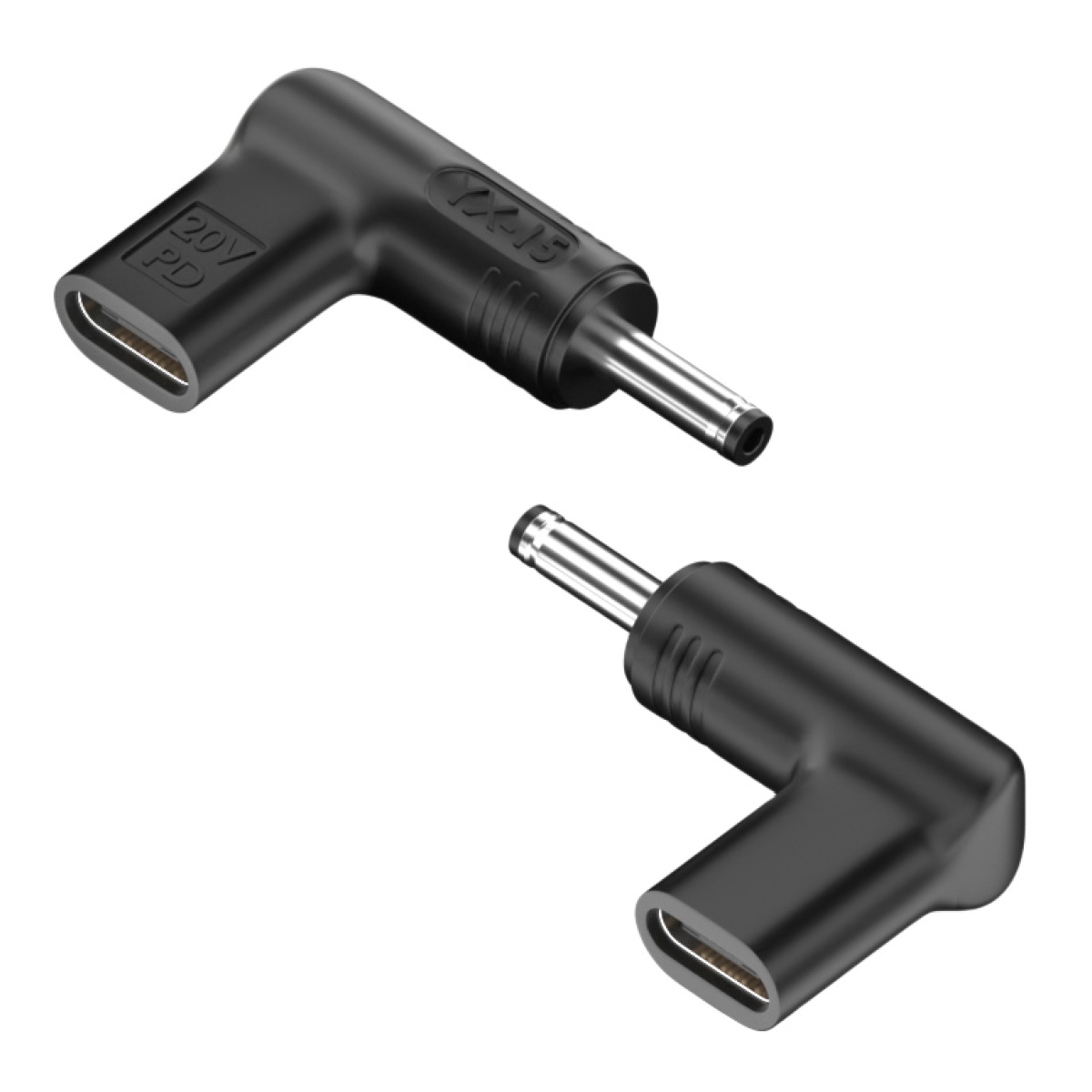 YX-15 POWERTECH αντάπτορας τροφοδοσίας YX-15, USB-C σε Asus 4x1.35mm, μαύρος - Image 1
