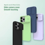 NILLKIN θήκη CamShield Silky Magnetic Silicone, iPhone 15 Pro Max, μαύρη - Image 2