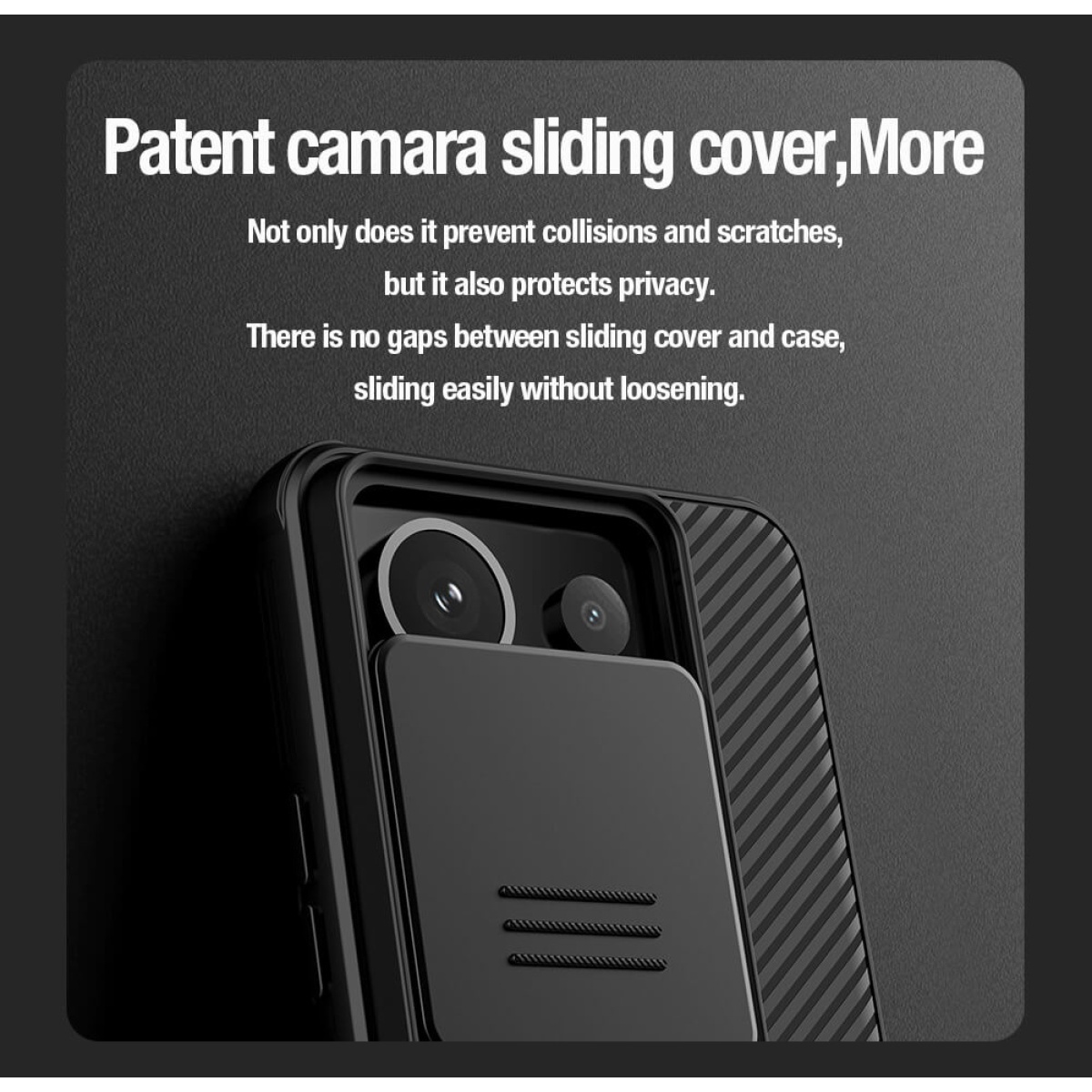 NILLKIN θήκη CamShield Pro για Xiaomi Redmi Note 13 Pro/Pro 5G/Poco X6 5G, μπλε - Image 2