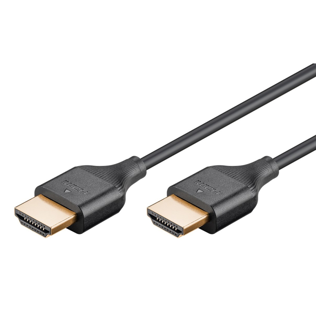 GOOBAY καλώδιο HDMI 75298 με Ethernet, slim, 8K/60Hz, 48 Gbps, 1m, μαύρο - Image 1