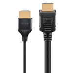 GOOBAY καλώδιο HDMI 75298 με Ethernet, slim, 8K/60Hz, 48 Gbps, 1m, μαύρο - Image 3