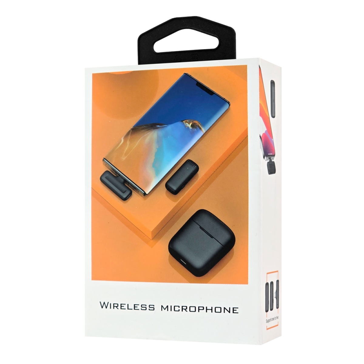 APEXEL ασύρματο μικρόφωνο APL-MIC007 με θήκη φόρτισης, USB-C, 2.4GHz, μαύρο - Image 7