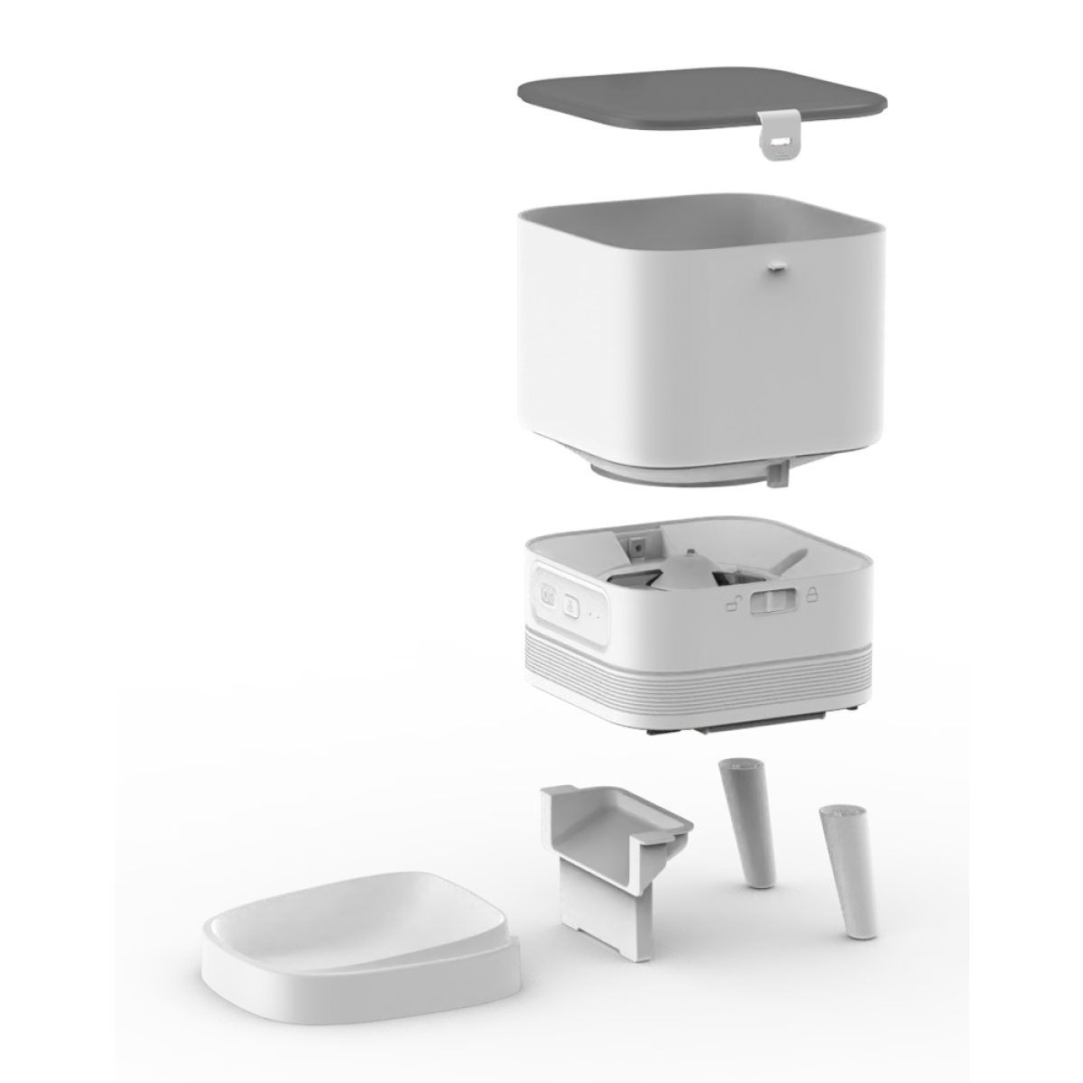 BRUNO smart ταΐστρα κατοικίδιων BRN-0232, 4L, WiFi, λευκή - Image 8