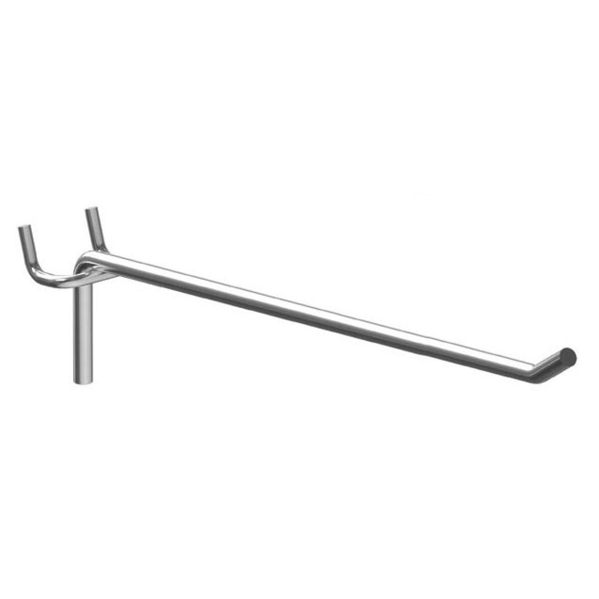 HOOK-15-5 Γάντζος μονός HOOK-15-5 για διάτρητο stand, μεταλλικός, 15cm, 5τμχ - Image 1