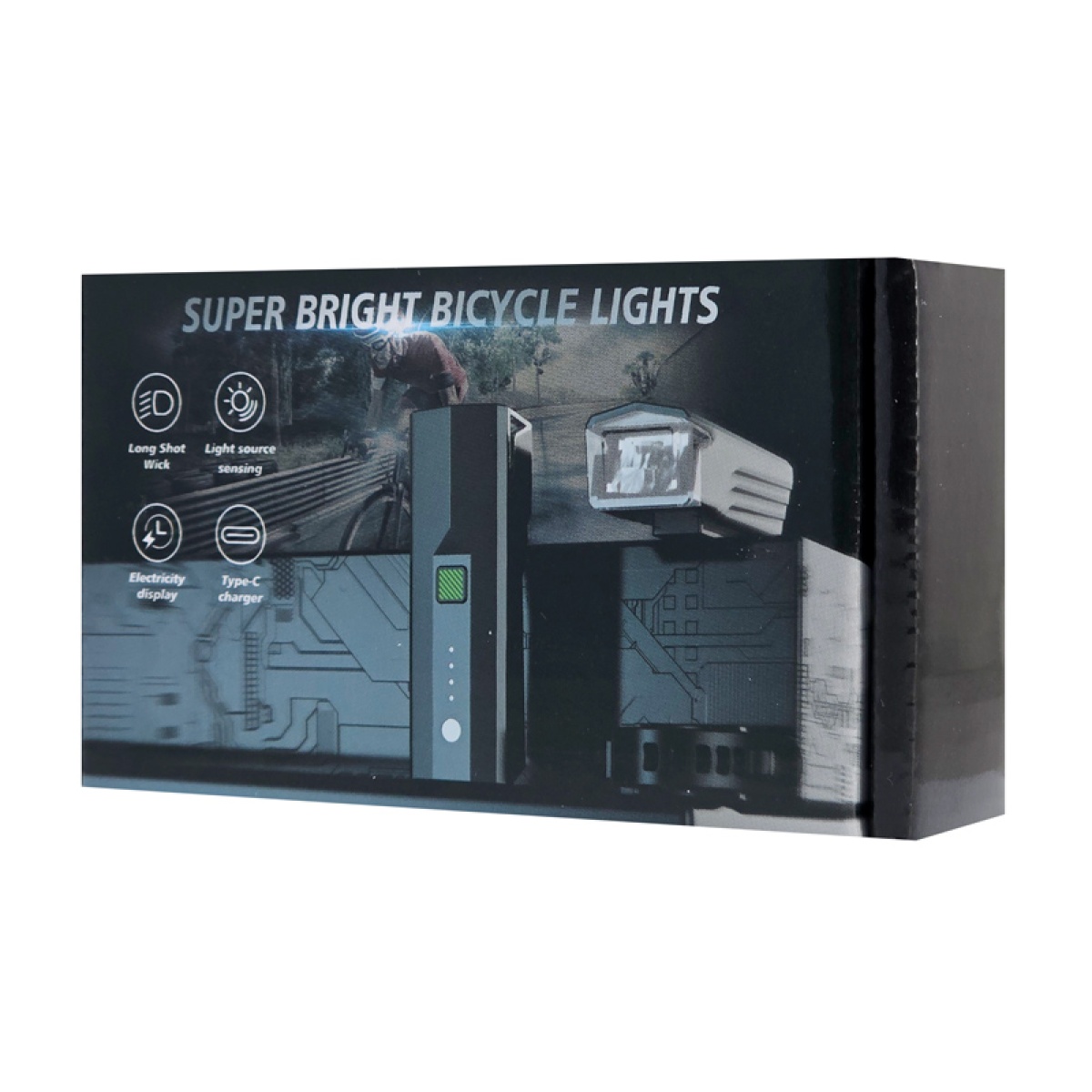 Εμπρόσθιο φως ποδηλάτου LXA6640, 6W, επαναφορτιζόμενο, μαύρο - Image 5