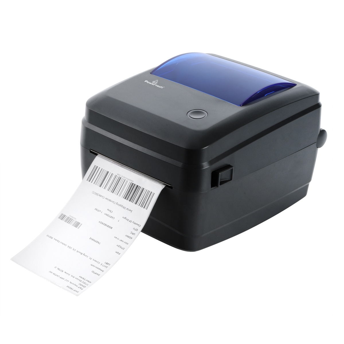 POWERTECH θερμικός εκτυπωτής αποδείξεων & ετικετών PT-1303, USB/LAN, γκρι - Image 2