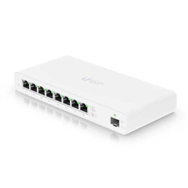 UBIQUITI router UISP-R, 8x Gigabit Ethernet Θύρες, 1000Mbps, PoE 30W