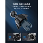 LDNIO ασύρματος φορτιστής & βάση αυτοκινήτου MW21, 15W, μαύρο - Image 3