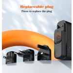 LDNIO σταθμός φόρτισης A6140C, 3x USB-C/3x USB, 140W, PD/QC, GaN, μαύρος - Image 8