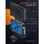 LDNIO σταθμός φόρτισης A6140C, 3x USB-C/3x USB, 140W, PD/QC, GaN, μαύρος - Image 9