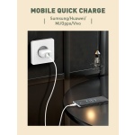 LDNIO καλώδιο USB-C σε USB-C LC121C, 65W PD, 1m, λευκό - Image 4