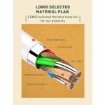 LDNIO καλώδιο USB-C σε USB-C LC121C, 65W PD, 1m, λευκό - Image 5