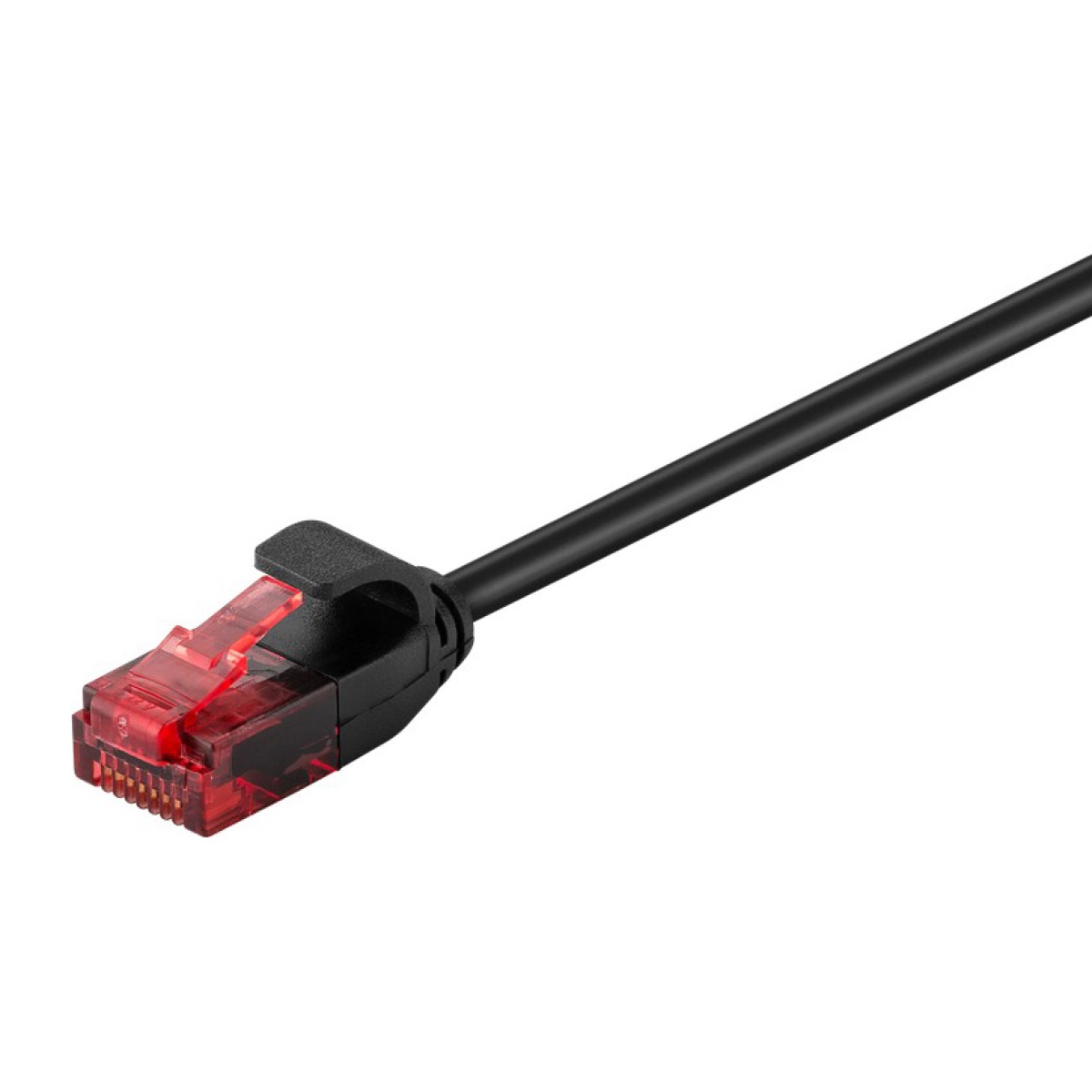 GOOBAY καλώδιο δικτύου 71547, CAT 6 U/UTP, slim, copper, 250MHz, 0.15m, μαύρο - Image 1