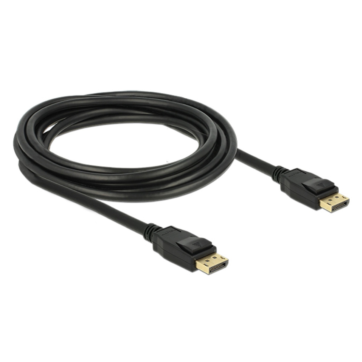 DELOCK καλώδιο DisplayPort 1.2 83807, 4K/60Hz, 21.6 Gbps, 3m, μαύρο - Image 2