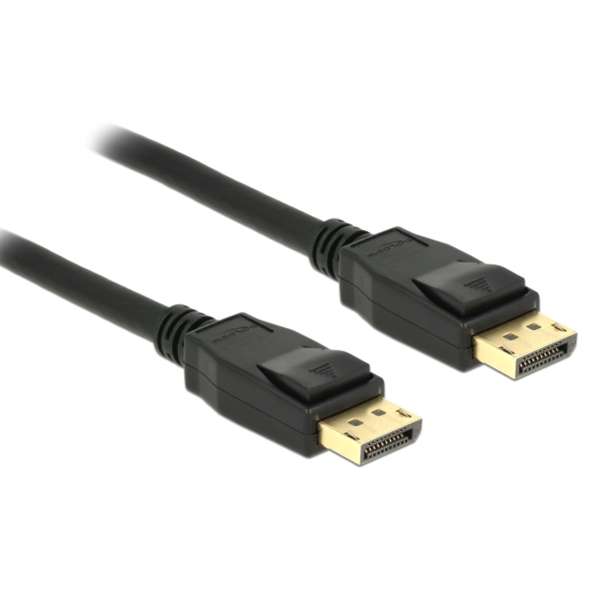 83807 DELOCK καλώδιο DisplayPort 1.2 83807, 4K/60Hz, 21.6 Gbps, 3m, μαύρο - Image 1