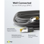 GOOBAY καλώδιο δικτύου 91581, CAT 7 S/FTP, copper, 500MHz, 0.50m, μαύρο - Image 3