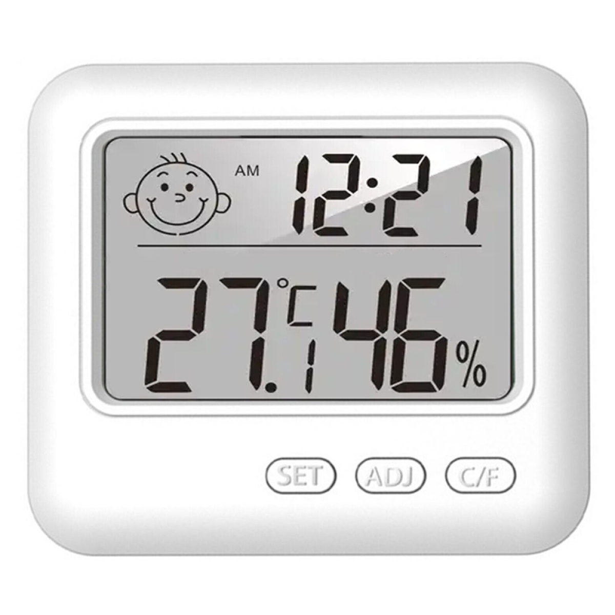 Ψηφιακό θερμόμετρο & υγρασιόμετρο AG780, λευκό - Image 1