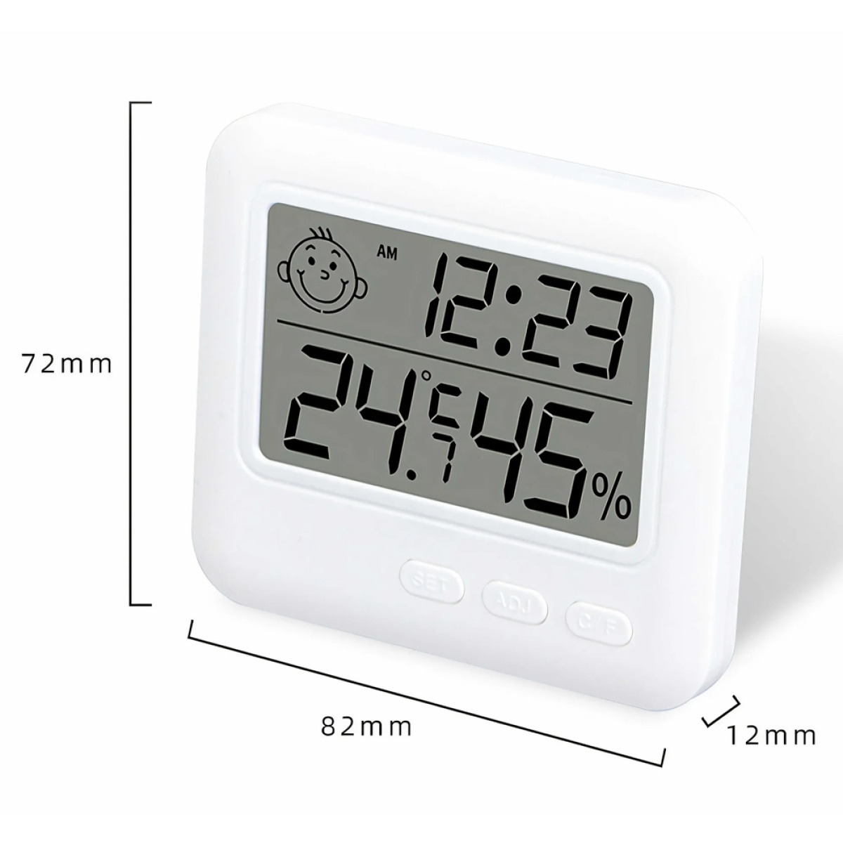 Ψηφιακό θερμόμετρο & υγρασιόμετρο AG780, λευκό - Image 4