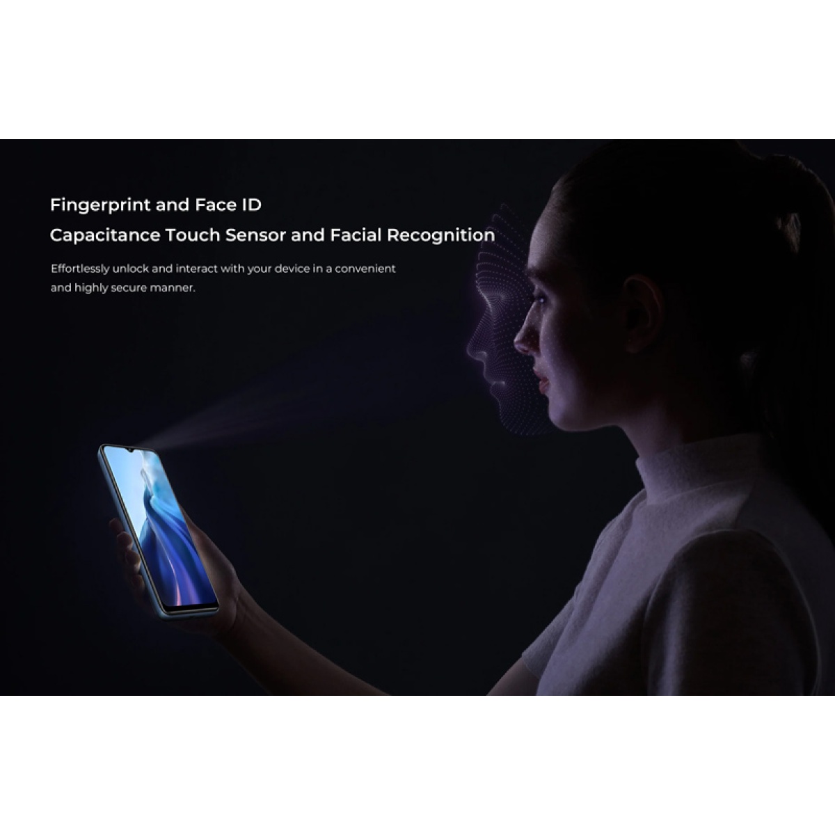 OUKITEL smartphone C36, 6.56", 4/128GB, 5150mAh, μαύρο - Image 6