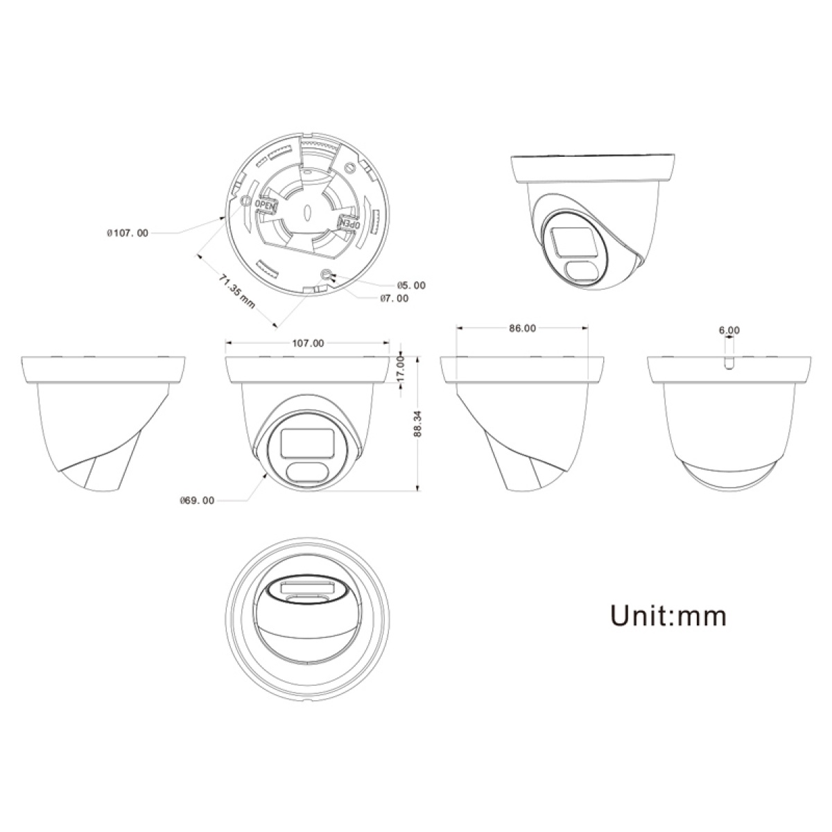 LONGSE υβριδική κάμερα CMSDTHC500FKEW, 2.8mm, 8MP, IP65, LED έως 25m - Image 4