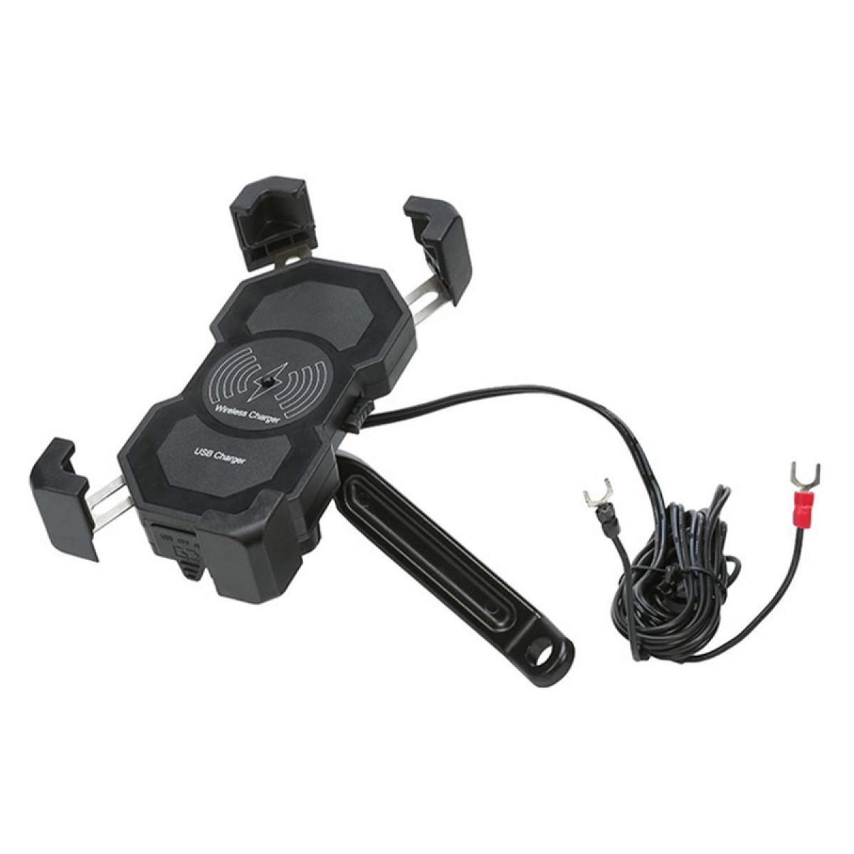 POWERTECH ασύρματος φορτιστής & βάση smartphone μοτοσυκλέτας PTL-024, 7.5W, μαύρη - Image 4