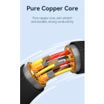 USAMS καλώδιο USB-C σε USB-C US-SJ691, 60W, 480Mbps, 1m, ροζ - Image 4