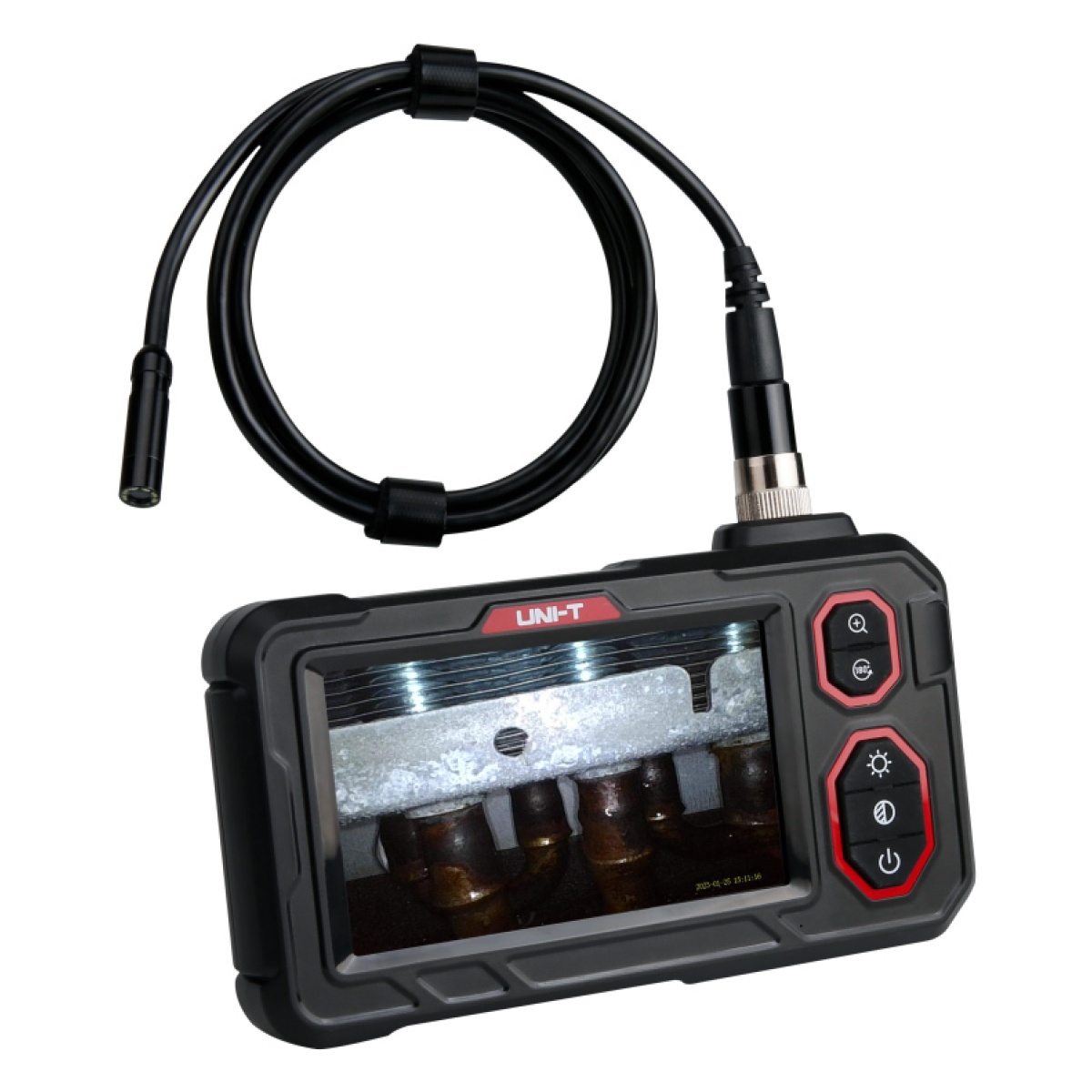 UT667 UNI-T ενδοσκοπική κάμερα UT667 με οθόνη απεικόνισης, LED, 1m, IP67 - Image 1