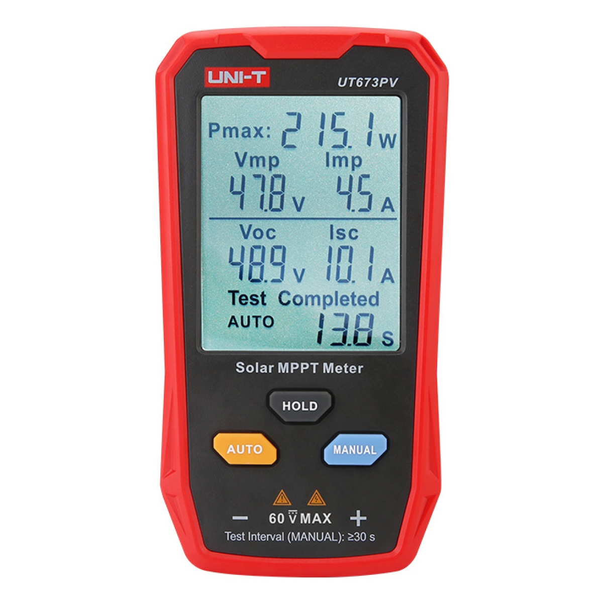 UT673PV UNI-T tester φωτοβολταϊκών πάνελ UT673PV, 5~800W, 0~35A, 12~60V - Image 1