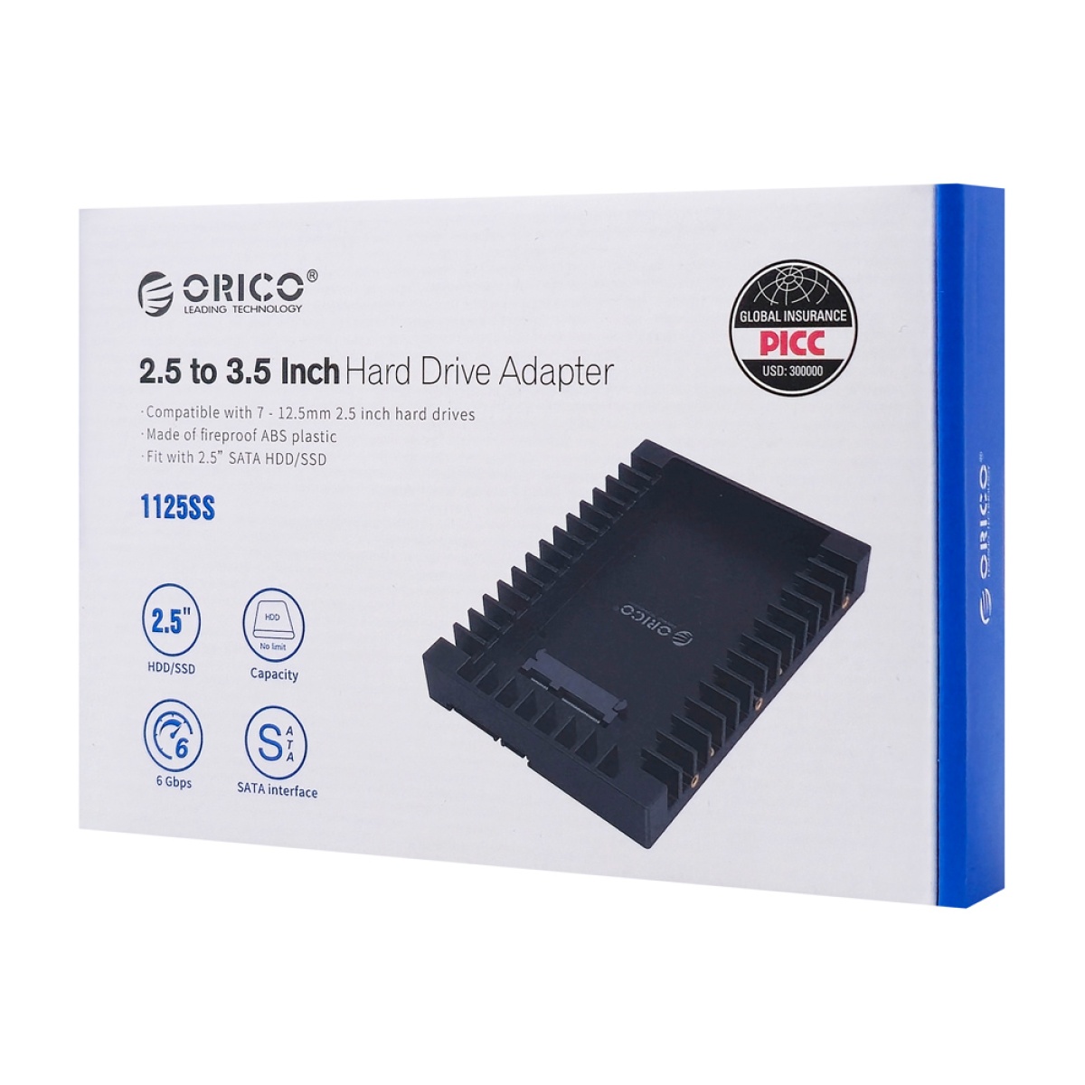 ORICO tray 3.5" για 2.5" HDD/SSD 1125SS-V1, 6Gbps, μαύρο - Image 7