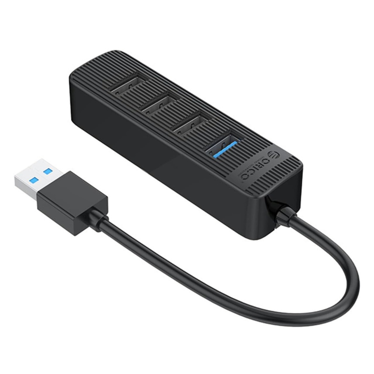 ORICO USB hub TWU32-4A, 4x θυρών, USB 3.0, 5Gbps, USB σύνδεση, έξτρα τροφοδοσία, μαύρο - Image 4
